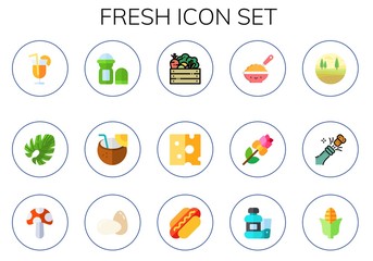 Modern Simple Set of fresh Vector flat Icons