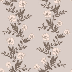Beautiful seamless floral pattern background.