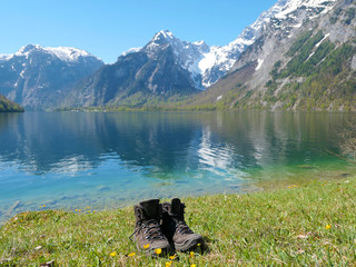 Wanderschuhe am Königssee - Berchtesgaden