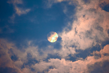 moon and clouds