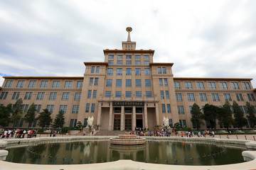 Architectural Appearance of Beijing People's Revolutionary Military Museum, Beijing, China