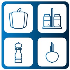 Obraz premium Set of seasoning icons
