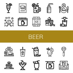 Set of beer icons