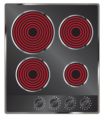 Electric Four Plate Electric Hob