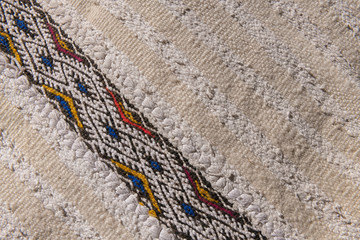 Moroccan cushion detail with traditional Berber design.