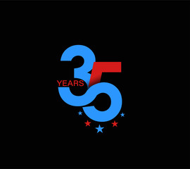 35th Years Anniversary Celebration Design.