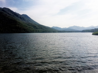 Obraz premium Beach and hills in summer in Russia