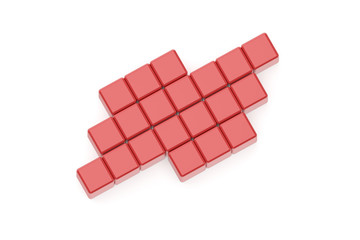 3D Rendering of Template Mock Up Crossword