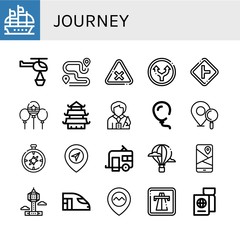 journey icon set