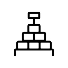 Shop shop icon vector. Thin line sign. Isolated contour symbol illustration