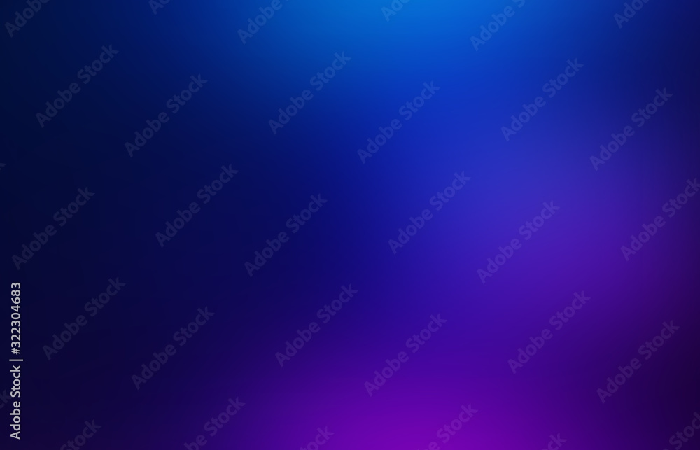Fototapete Abstract gradient background. Ultraviolet glow on a dark abstract background. Empty wallpaper template