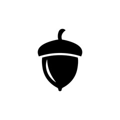 Acorn vector icon on a white background.