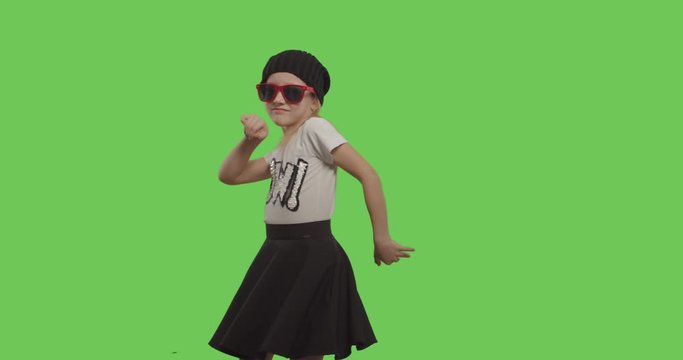 young girl dancing hip hop