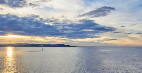 Obraz premium Views of the city of A Coruña.