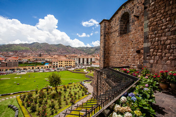 Iglesia De Santo Domingo: Korikancha (Qorikancha) - the Inca temple of the sun in Cuzco, Peru,...