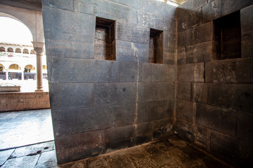 Iglesia De Santo Domingo: Korikancha (Qorikancha) - the Inca temple of the sun in Cuzco, Peru,...