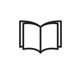 Book icon vector logo template