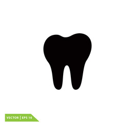 Dental icon vector logo template