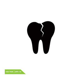 Dental icon vector logo template