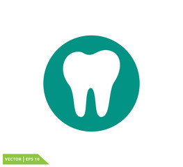 Dental icon vector logo template