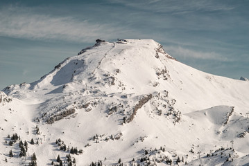 Mountain Range in French Alps