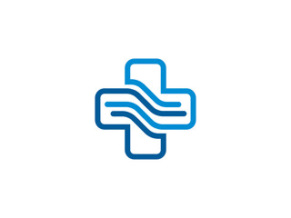 Medical plus logo symbol or icon template