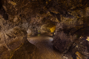 Volcanic caves in Sao Vicente - Madeira Portugal