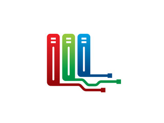 Hosting logo template design, icon, symbol