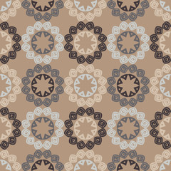 African ornament. Seamless pattern. Tribal motif. Vector illustration for web design or print.