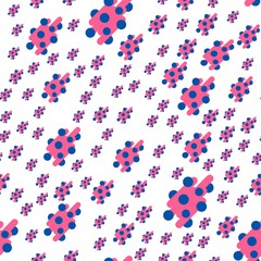 Vector spring floral background. doodle style. pale blue tulips on a white background. Perfect for fabric design, gift wrapping, spring greeting cards, or website backgrounds