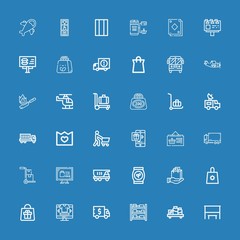 Editable 36 commercial icons for web and mobile