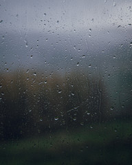 Rain drops window