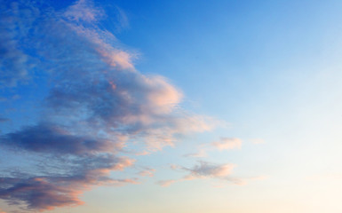 Sunset sky for background,