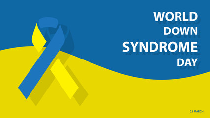 World Down Syndrome Day. Vector illustration background
