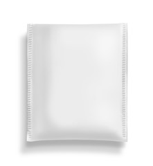 Blank  white sachet packet