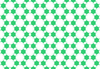 Seamless geometric pattern design illustration. Background texture. In green, white colors.