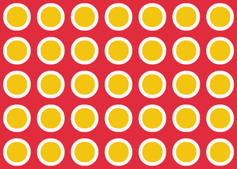 Seamless geometric pattern design illustration. Background texture. In red, yellow, white colors.