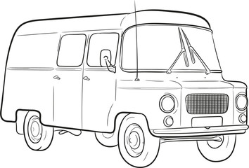 nysa cartoon,polski klasyk,samochód, car,cartoon car, kreskówkowy samochód,szkic © Joanna
