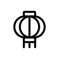 Sky lantern icon vector. Thin line sign. Isolated contour symbol illustration