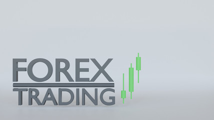 forex trading 3d type with pips, showing success on a white seamless backdrop