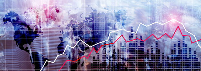 Financial Crysis Recession Economic concept.