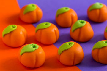 Obraz na płótnie Canvas pumpkin marzipan halloween