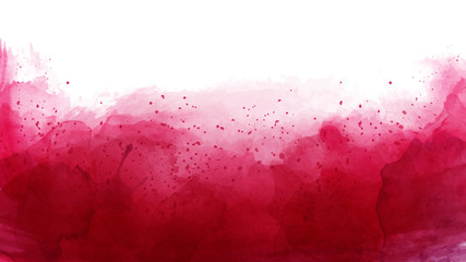 Auszug aus kirschrotem Aquarellhintergrund © Artnizu