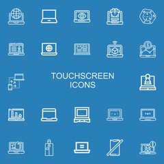 Fototapeta na wymiar Editable 22 touchscreen icons for web and mobile