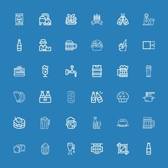 Editable 36 wheat icons for web and mobile