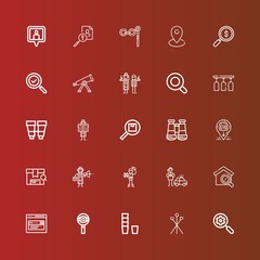 Editable 25 find icons for web and mobile