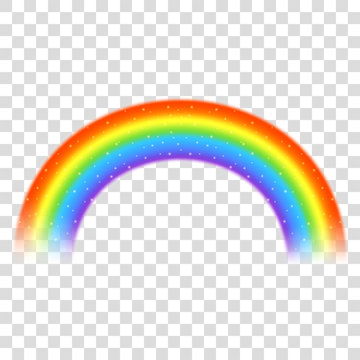 Rainbow icon isolated on transparent background