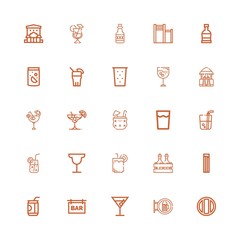 Editable 25 tequila icons for web and mobile