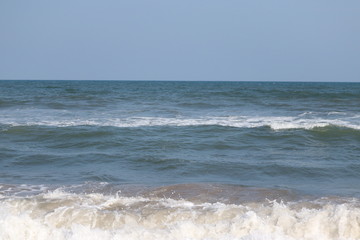 close up shot of blue sea, big water wave on sea,sea image