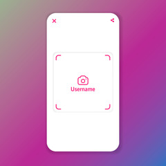 Social media business card. Social Network Design business card. Vector illusration